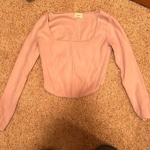 Wilfred Ribbed Corset Top